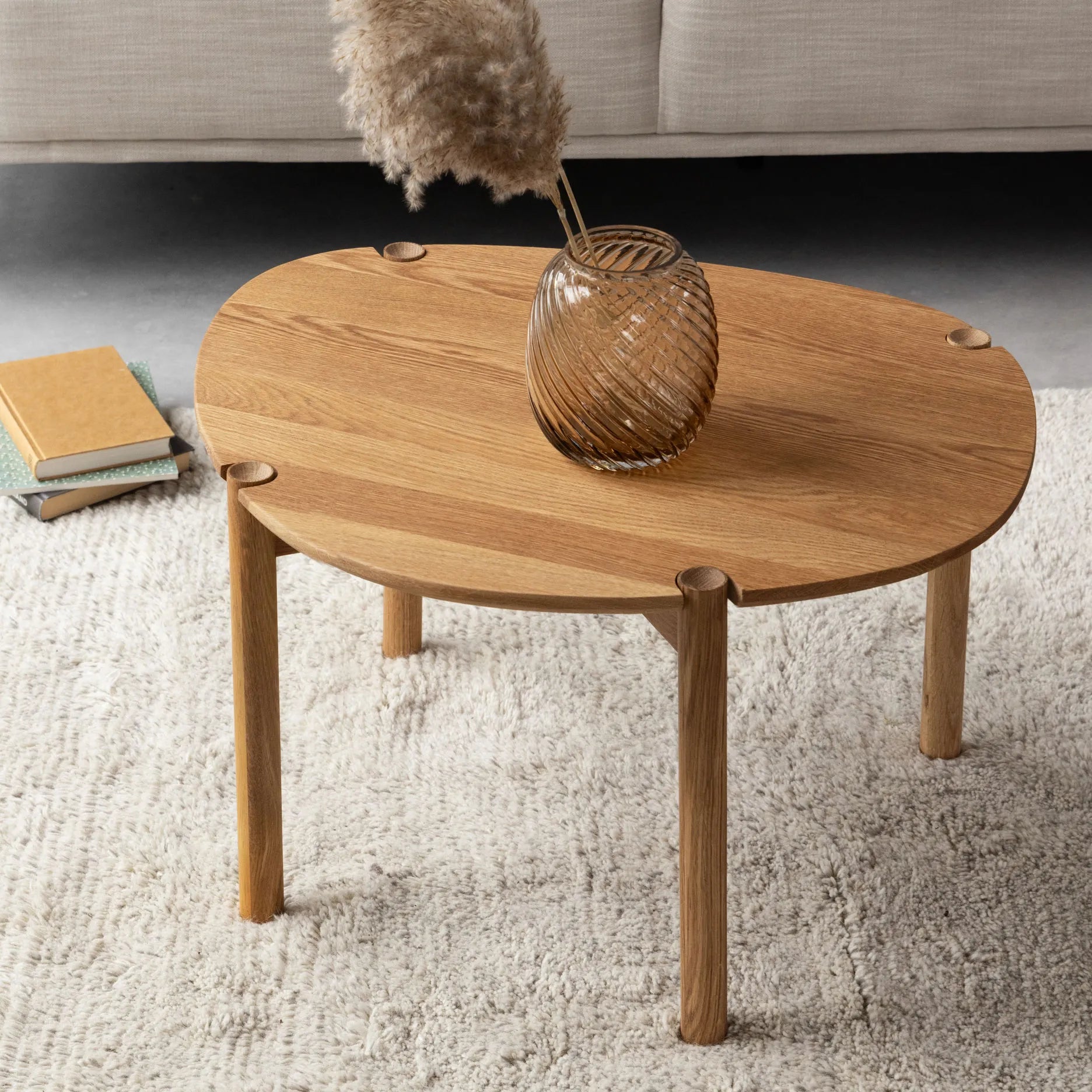 Colo Cross sofabord, FSC certificeret egetræ H40 cm